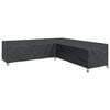 vidaXL Pokrov za namje&scaron;taj Crna 325 x 325 x 80 cm 210D Oxford tkanina