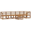 vidaXL Set vanjskih sofa 7 pcs Prirodna Čvrsto drvo akacije