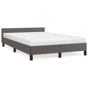 vidaXL Okvir kreveta bez madraca sivi 120x190cm umjetne kože