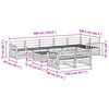 vidaXL Set vanjskih sofa 9 pcs Prirodna