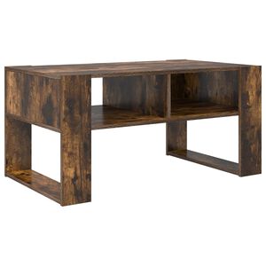 vidaXL Kava Stol Dimljeni hrast 92 x 53 x 45 cm Konstruirano drvo