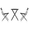 vidaXL Sklopivi bistro set 3 pcs Antracit Čelik