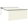 vidaXL Povlačivi tende Krema 350 x 250 cm Poliester i aluminij
