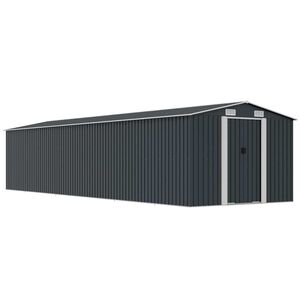 vidaXL Vrtno spremi&scaron;te antracit 257 x 990 x 181 cm pocinčani čelik