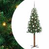 vidaXL Mr&scaron;avo božićno drvce Zelena 150 cm PVC i čvrsto drvo bora