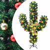 vidaXL Božićni kaktus sa stalkom i LED žaruljama zeleni 150 cm PVC