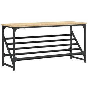 vidaXL Stalak za cipele boja hrasta 90 x 30 x 45 cm konstruirano drvo