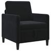 vidaXL Sofa s pohranom Crna 72 x 78 x 87 cm Poliester