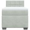 vidaXL Box spring krevet s madracem svjetlosivi 80 x 200 cm bar&scaron;unasti