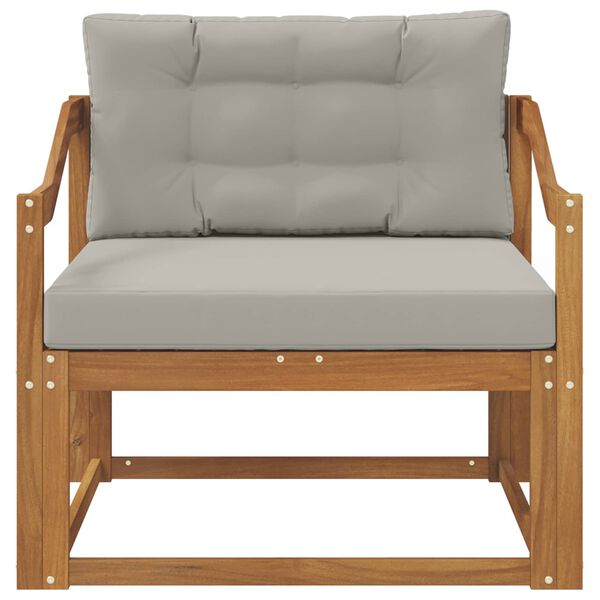 vidaXL Srednja sofa za van Čvrsto drvo akacije Prirodna