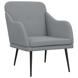 vidaXL Fotelja svjetlosiva 63 x 76 x 80 cm od tkanine