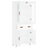 vidaXL Visoka komoda bijela 69,5x34x180 cm konstruirano drvo