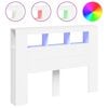 vidaXL LED uzglavlje bijelo 140 x 18,5 x 103,5 cm konstruirano drvo