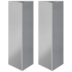 vidaXL Vrtne sadilice 2kom trokutasta 30x26x75cm od pocinčanog čelika