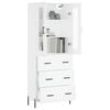 vidaXL Visoka komoda bijela 69,5x34x180 cm konstruirano drvo