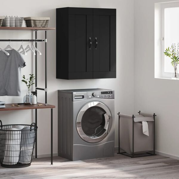 vidaXL Zidni ormarić crni 69,5 x 34 x 90 cm od konstruiranog drva