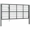 vidaXL Vrtna vrata sa stupovima Čelik 350x120 cm Antracit