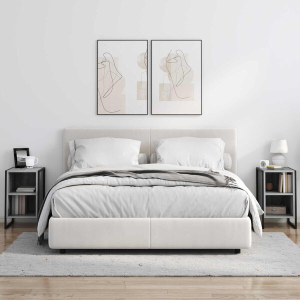 vidaXL Noćni ormarić Siva Sonoma 39.5 x 30 x 50 cm Konstruirano drvo