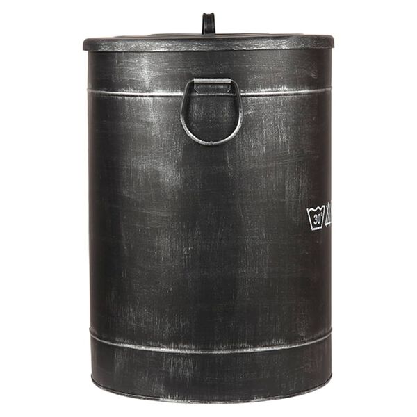 LABEL51 kutija za rublje 40 x 40 x 58 cm L antikno crna