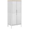 vidaXL Ormar FLORO bijeli 77 x 53 x 171 cm od masivne borovine