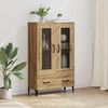vidaXL Highboard s ladicama Umjetnički hrast 70 x 31 x 115 cm