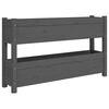vidaXL Sadilica siva 112x25x66 cm od masivne borovine