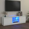 vidaXL TV ormarić s LED svjetlima bijeli 120 x 30 x 36 cm
