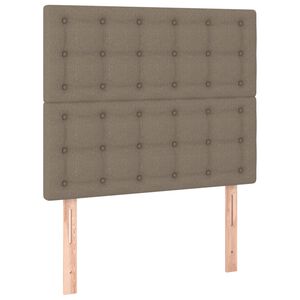 vidaXL Uzglavlje boje taupe 80x5x118/128 cm tkanina