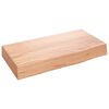 vidaXL Zidna polica svjetlosmeđa 40 x 20 x 6 cm od obrađene hrastovine