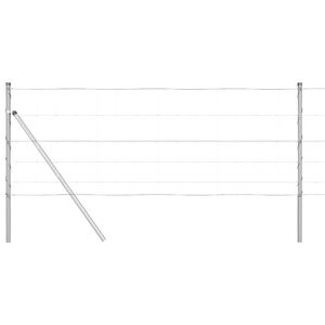 vidaXL Stup za ogradu Galvanizirano 25 x 0,8 m Čelik