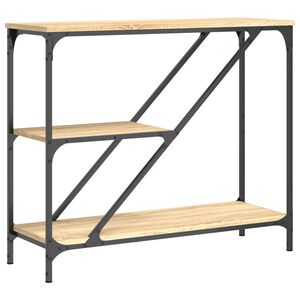 vidaXL Konzolni stol boja hrasta sonome 88,5x30x75cm konstruirano drvo