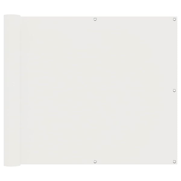 vidaXL Balcony ekran Bijeli 100 x 200 cm Oxford tkanina