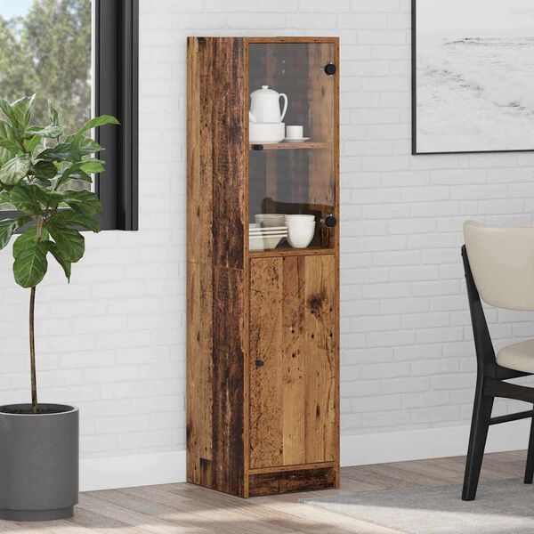 vidaXL Highboard Staro drvo 35 x 37 x 142 cm Konstruirano drvo