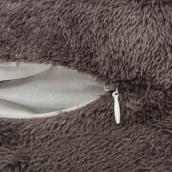 vidaXL Jastuk za bacanje Prugasti 2 pcs Siva 50 x 50 cm Poliester