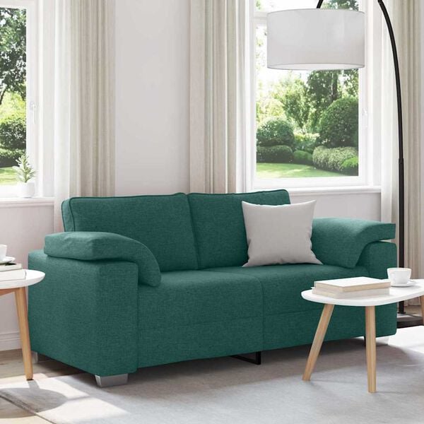 vidaXL Sofa Tamnozelena 180 x 77 x 82 cm tkanina