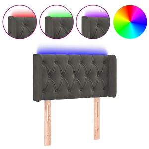 vidaXL LED uzglavlje tamnosivo 83x16x78/88 cm bar&scaron;unasto