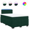vidaXL Krevet box spring s madracem tamnozeleni 120x190 cm bar&scaron;unasti