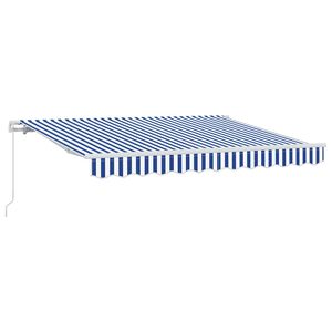 vidaXL Skrovita tenda Plava 250 x 200 cm tkanina
