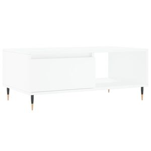 vidaXL Stolić za kavu bijeli 90 x 50 x 36,5 cm od konstruiranog drva