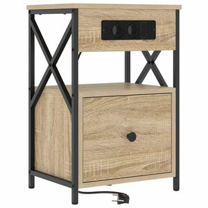 vidaXL Noćni ormar Sonoma hrast 40 x 31 x 60 cm Konstruirano drvo