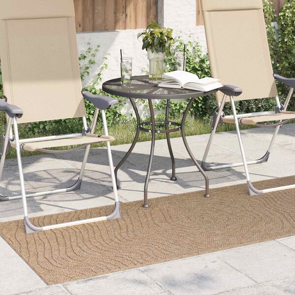 vidaXL Tepisi za područja Moir&eacute; Pravokutni Prirodna 200 x 80 cm