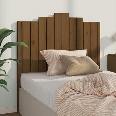 vidaXL Uzglavlje za krevet boja meda 106 x 4 x 110 cm masivna borovina