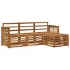 vidaXL Set vanjskih sofa 4 pcs Prirodna