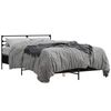 vidaXL Okvir za krevet crni 140x190 cm konstruirano drvo i metal