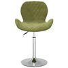vidaXL Okretne blagovaonske stolice 2 kom svjetlozelene bar&scaron;unaste