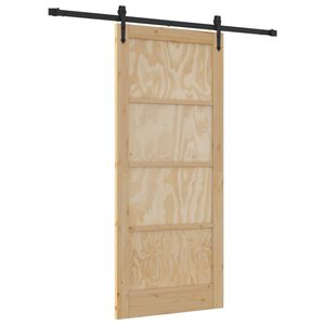 vidaXL Klizna vrata ORKDAL 86 x 198,5 cm Masivna borovina