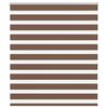 vidaXL Zebra zavjesa Smeđa 120x100 cm &Scaron;irina tkanine 115,9 cm Poliester