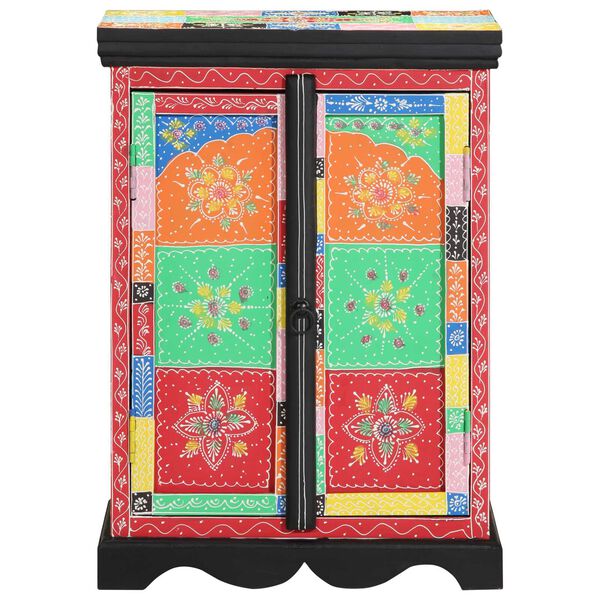 vidaXL Konzolni stol Šareni 50 x 30 x 75 cm Čvrsto drvo manga