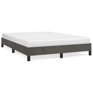 vidaXL Okvir za krevet bez madraca tamnosivi 140 x 190 cm bar&scaron;unasti