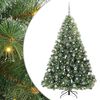 vidaXL Umjetno božićno drvce s stalakom Zelena 210 cm PE i PVC